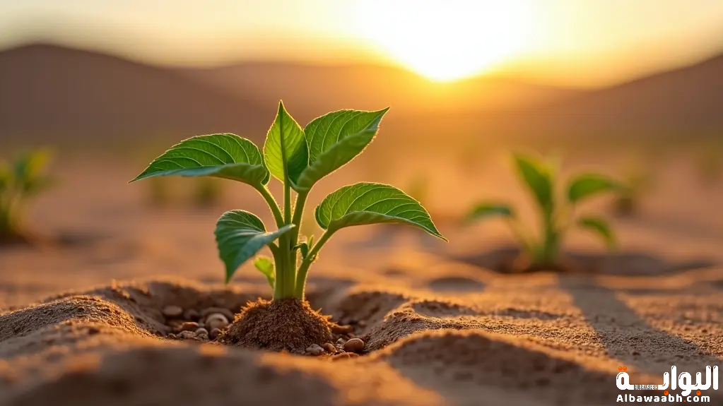 نباتات تنبت في الصحراء بعد المطر