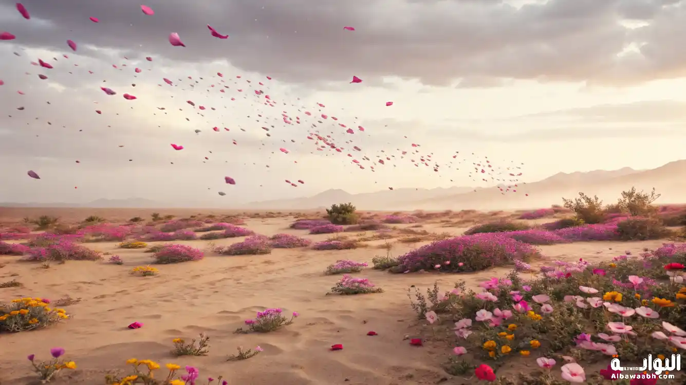 الصحراء التي تمطر أزهارًا