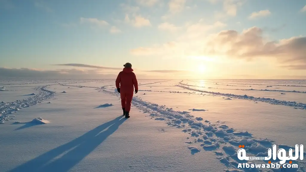 الظلال الطويلة في القطبين