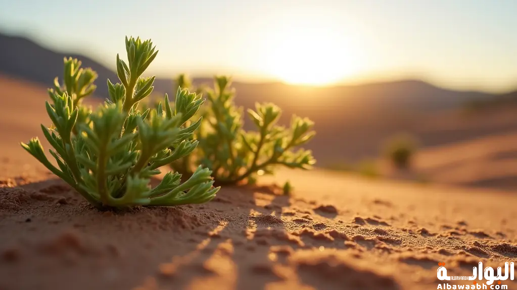 نباتات تنبت في الصحراء بعد المطر