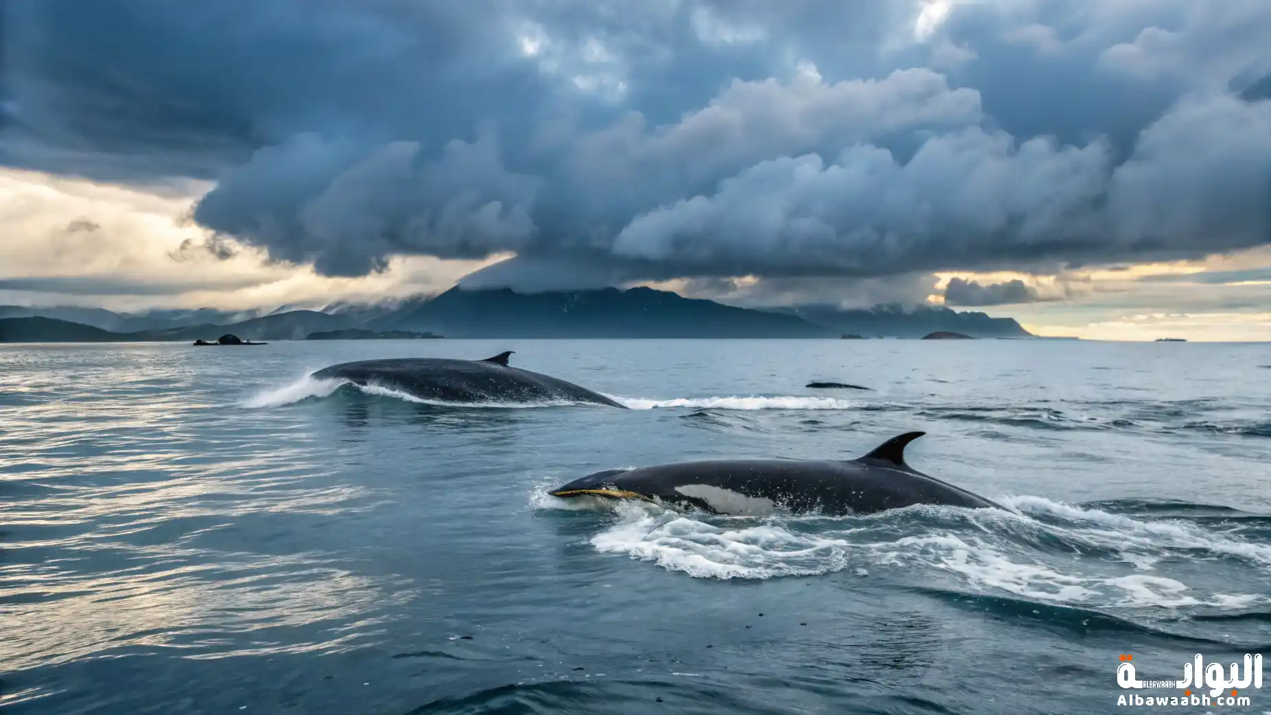 كيف تنام الحيتان