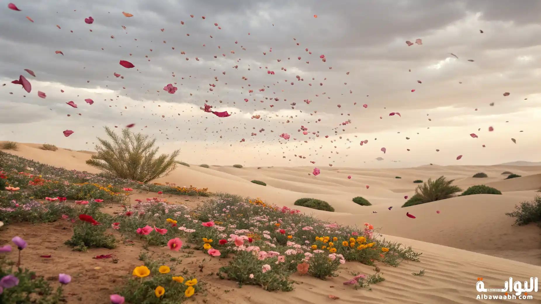 الصحراء التي تمطر أزهارًا