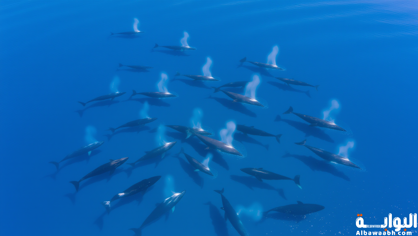 تجمع الحيتان: أكبر تجمع للحيتان في المحيط الهادئ