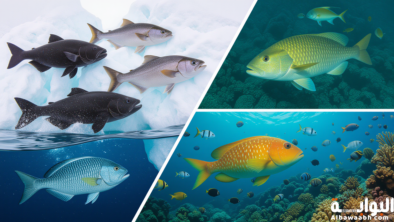 كيفية تكيف الأسماك مع تغير درجات الحرارة