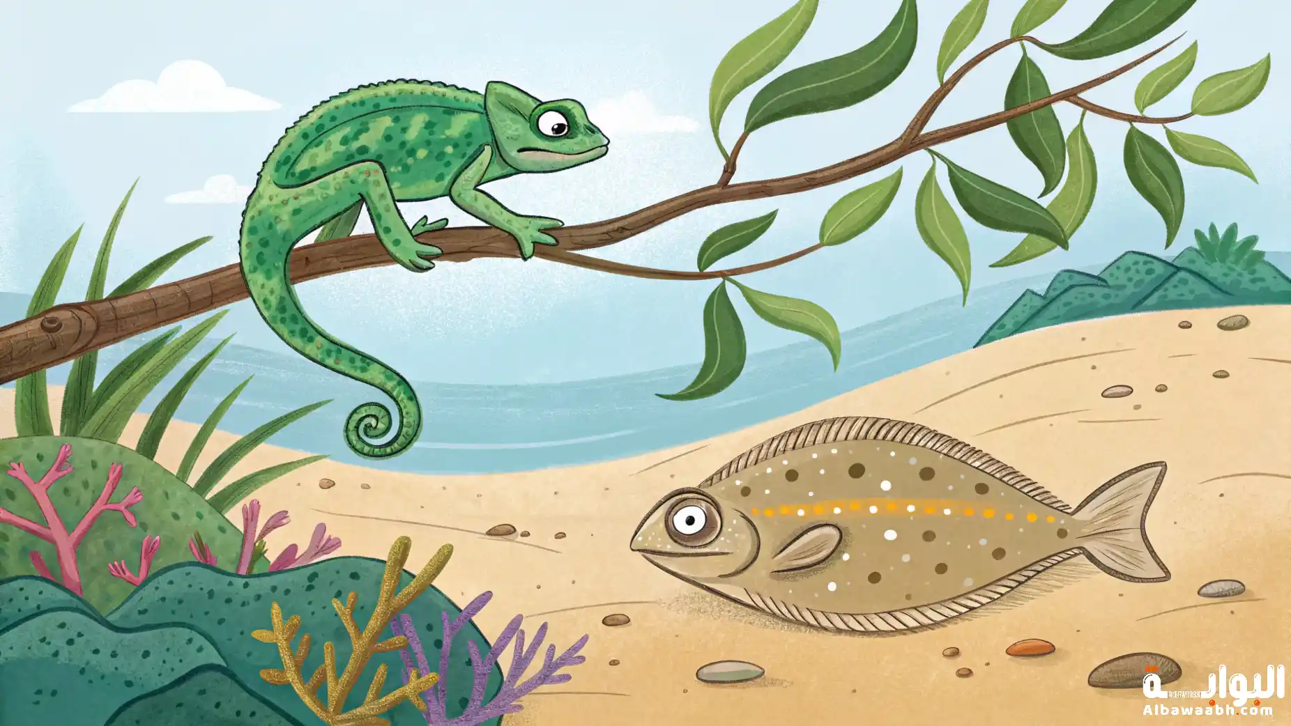 الحيوانات التي تغير لونها