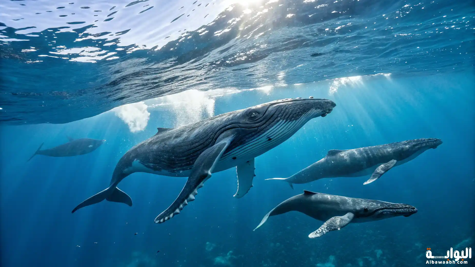 كيف تنام الحيتان