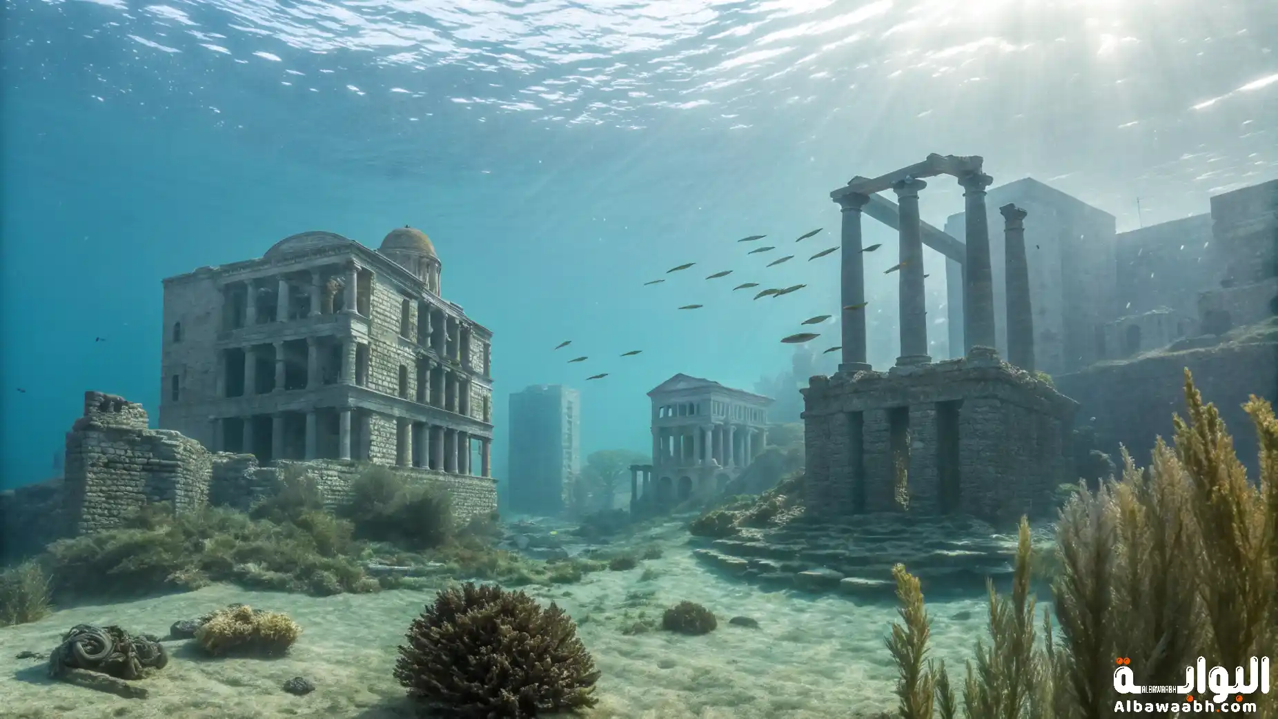 مدن غارقة تحت الماء