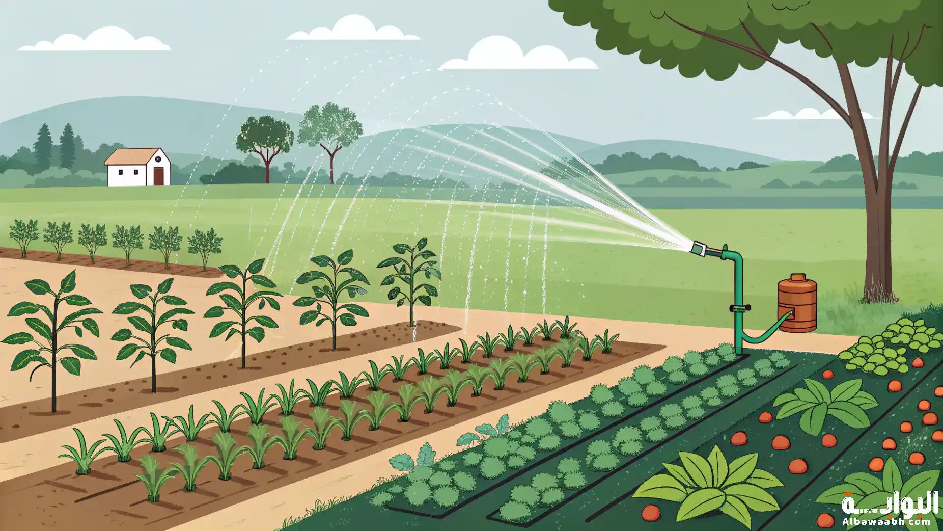 طرق إعادة استخدام مياه الري للنباتات