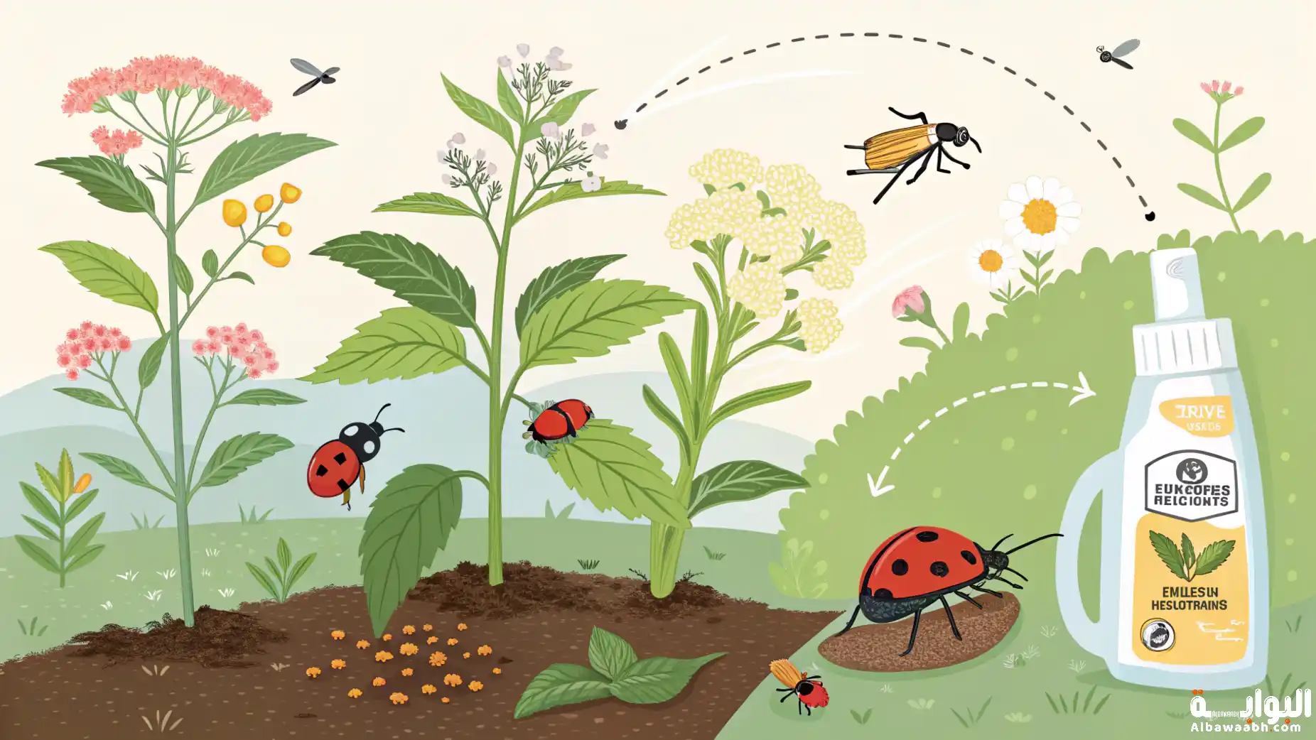 كيفية مكافحة الآفات في النباتات الطبيعية