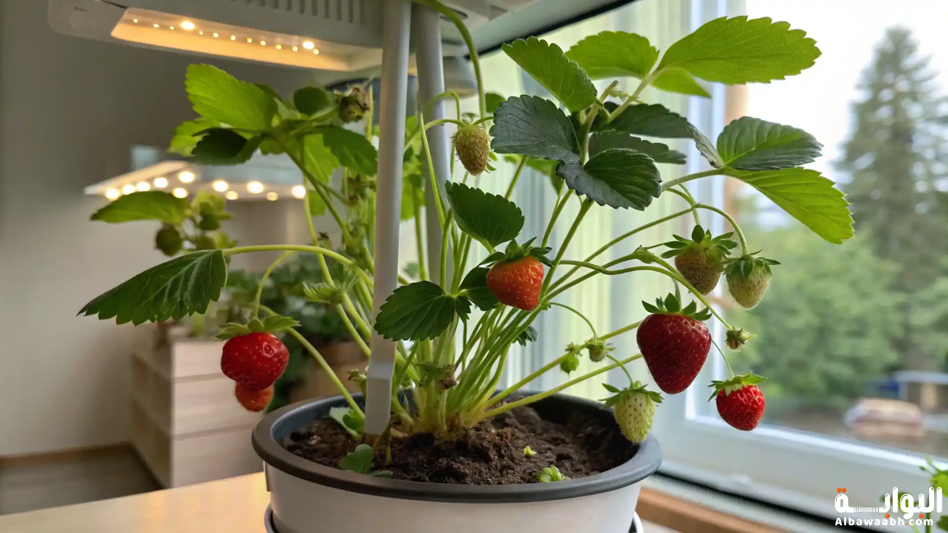 زراعة الفراولة في المنزل