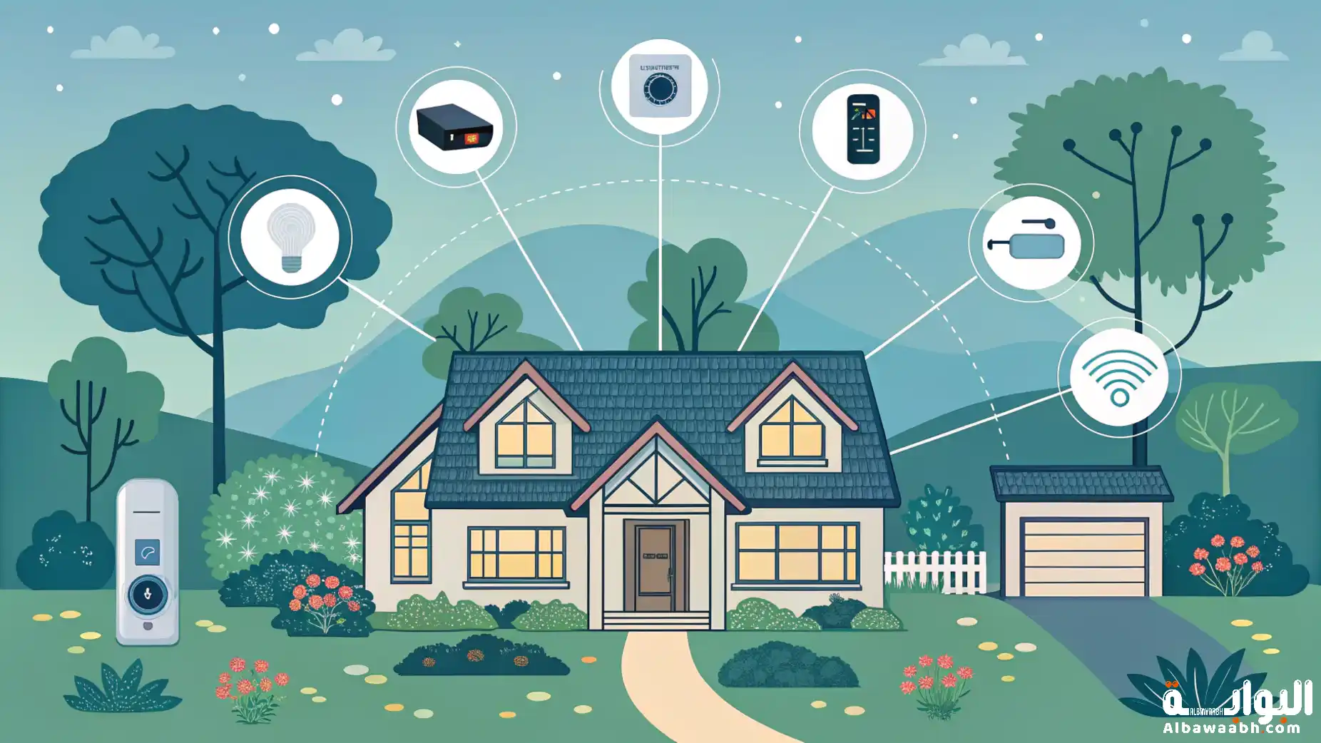 ربط الأجهزة الذكية بالمنزل