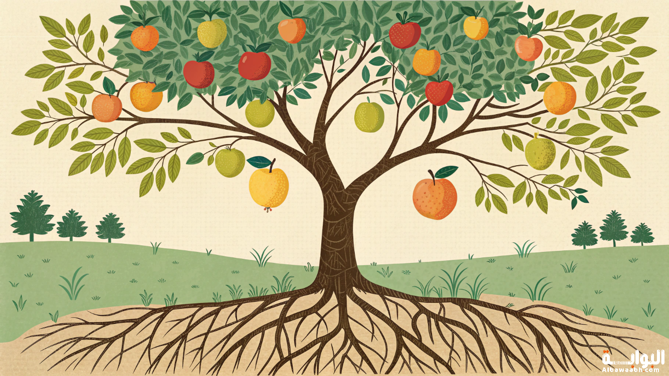زراعة الأشجار المثمرة في الحديقة