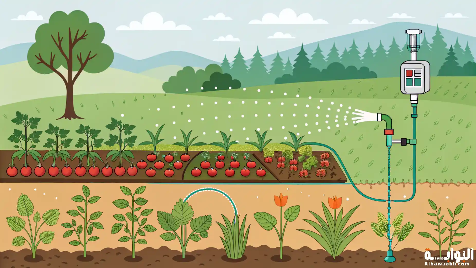 طرق إعادة استخدام مياه الري للنباتات