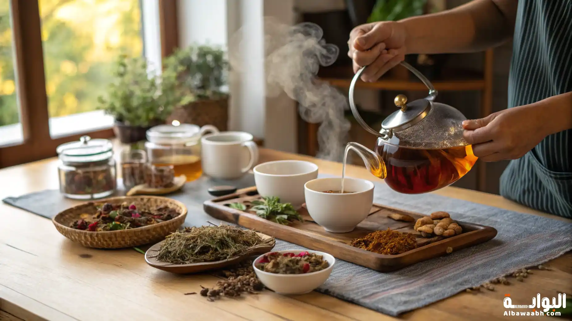 كيفية تحضير الشاي بالأعشاب في المنزل