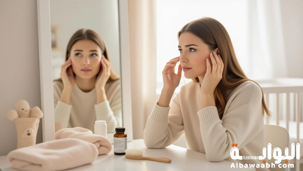 أسباب تساقط الشعر بعد الولادة وكيف أوقفه في أول 6 أشهر