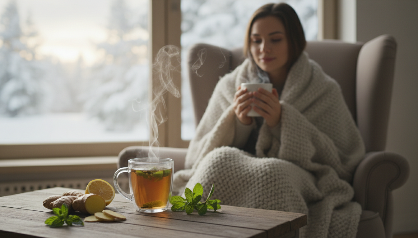 الأعشاب الشعبية المستخدمة لعلاج نزلات البرد والانفلونزا